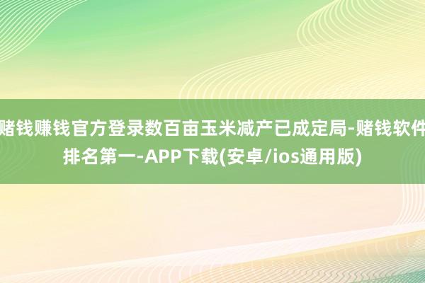 赌钱赚钱官方登录数百亩玉米减产已成定局-赌钱软件排名第一-APP下载(安卓/ios通用版)
